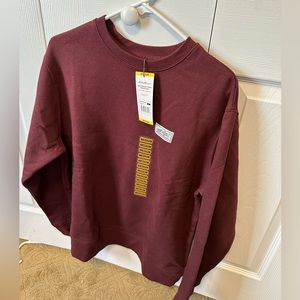 Eddie Bauer medium crewneck heavy weight sweatshirt. Burgundy in color.